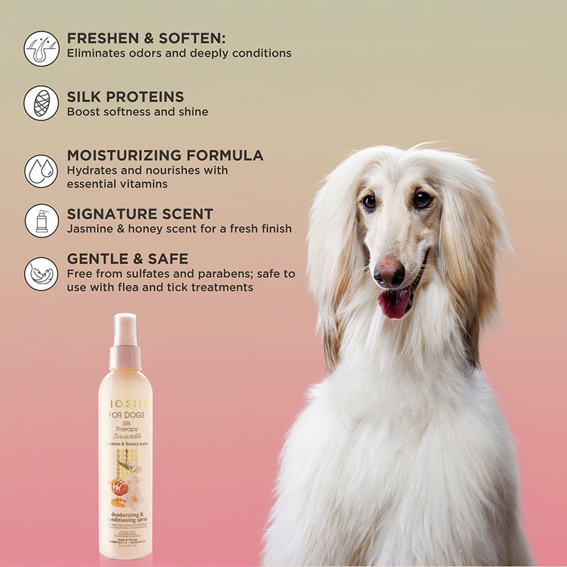 BioSilk For Dogs Irresistible Deodorizing and Conditioning Spray, , large image number null